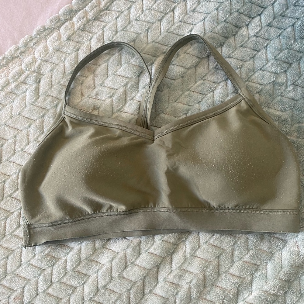 Sage green sports bra